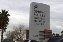 Spring Valley Hospital, 5400 S. Rainbow Blvd. (Las Vegas Review-Journal)