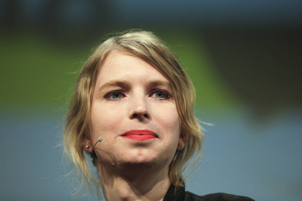 FILE - In this May 2, 2018, file photo, Chelsea Manning attends a discussion at the media conve ...