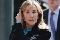 FILE - In this April 3, 2019 file photo, actress Felicity Huffman arrives at federal court in B ...