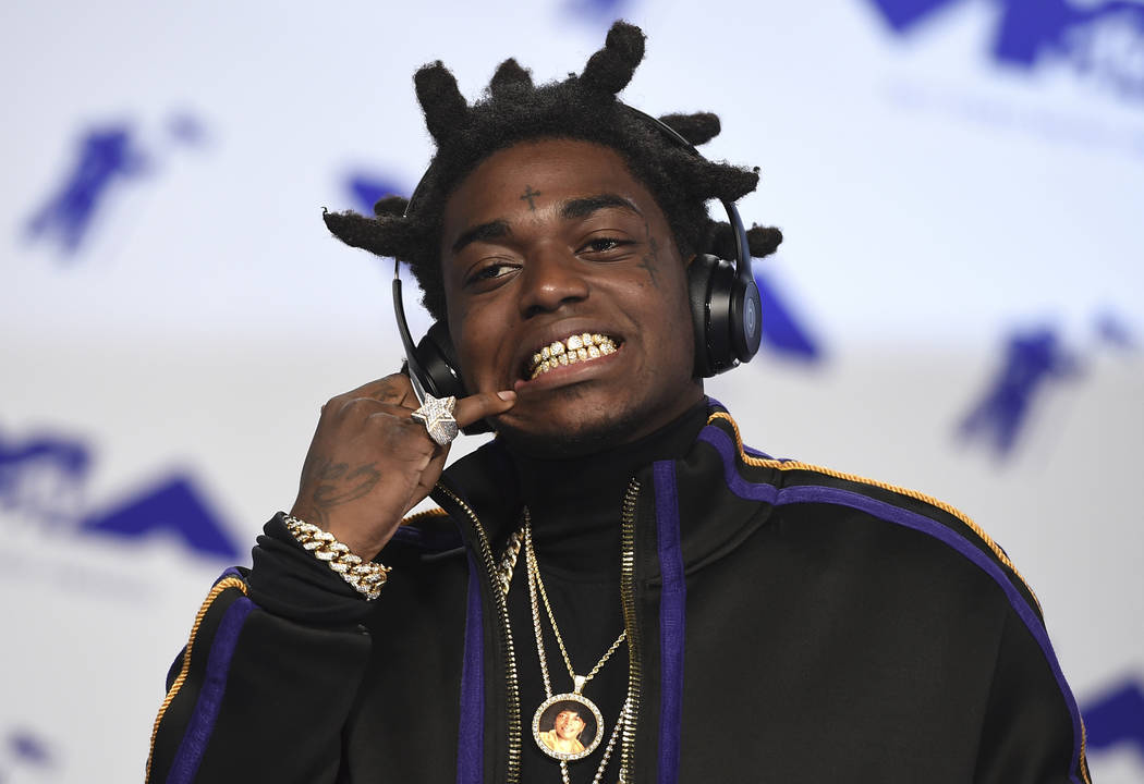 Kodak Black arrives at the MTV Video Music Awards Aug. 27, 2017, at The Forum in Inglewood, Cal ...