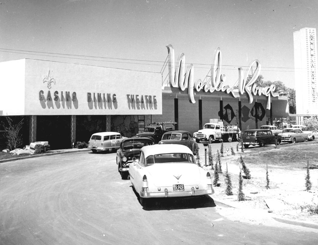 The Moulin Rouge hotel-casino is shown in 1955 in Las Vegas in this photo courtesy of the Nevad ...
