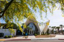 The Neon Museum, which features the old La Concha Motel lobby, along Las Vegas Boulevard North ...