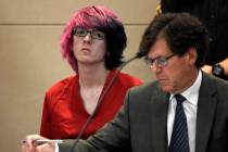 Devon Erickson appears in court at the Douglas County Courthouse on Wednesday, May 15, 2019, in ...