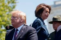 President Donald Trump and Speaker of the House Nancy Pelosi of Calif., attend the 38th Annual ...