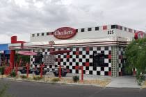 A now-closed Checkers restaurant on Rancho Drive near U.S. Highway 95, Thursday, May 16, 2019. ...