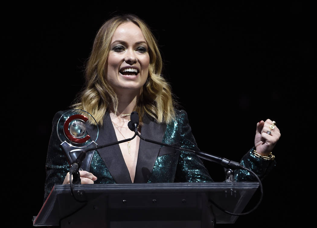 Olivia Wilde accepts the breakthrough director of the year award during the Big Screen Achievem ...