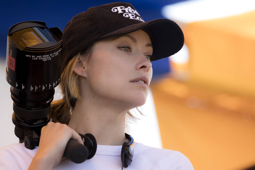 Olivia Wilde on the set of her directorial debut "Booksmart." (Francois Duhamel/Annapurna Pictures)