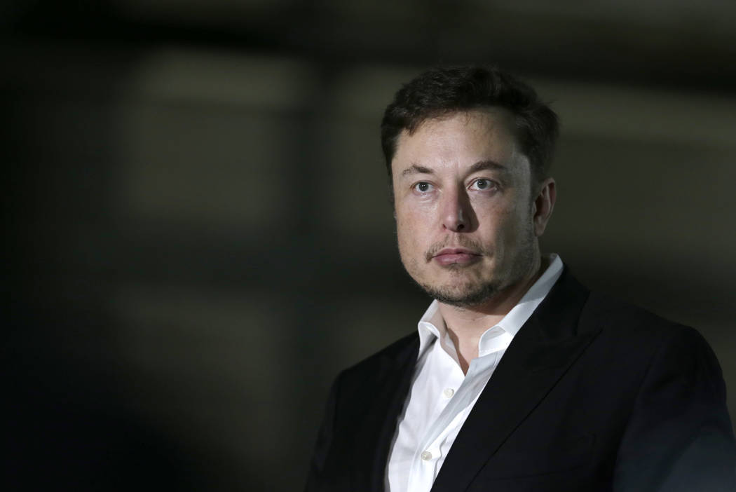 FILE- In this June 24, 2018, file photo Tesla CEO and founder of the Boring Company Elon Musk s ...