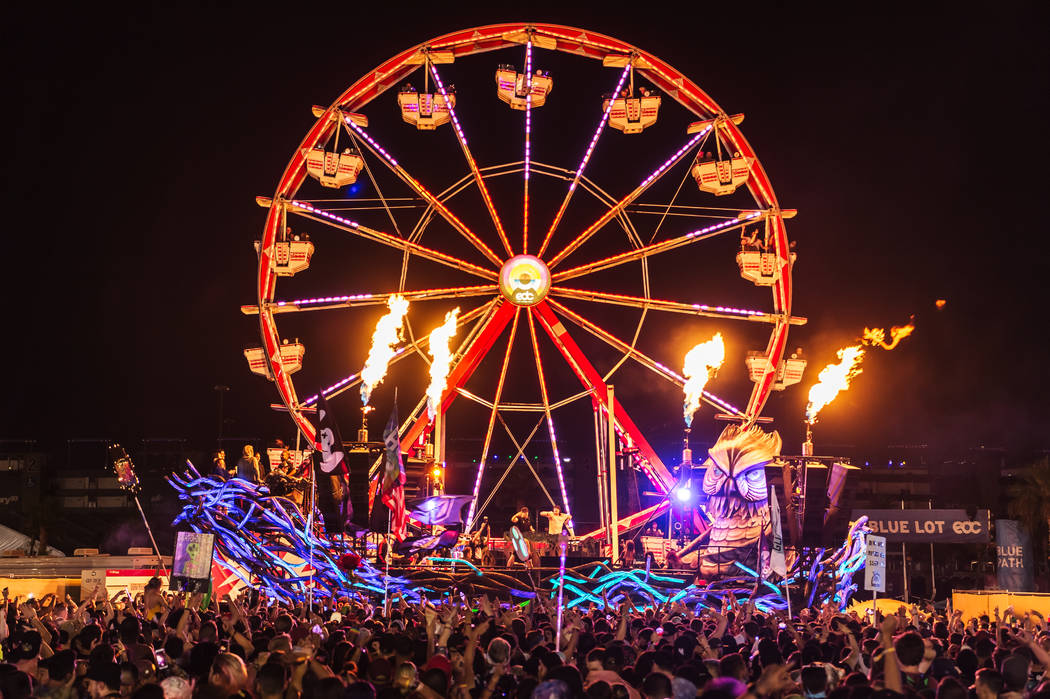 Cool and windy for Electric Daisy Carnival in Las Vegas Las Vegas