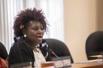 Dora LaGrande was chairwoman when she spoke at a Southern Nevada Regional Housing Authority boa ...