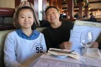 Yuhan Jiang and her father in San Francisco. (Yuhan Jiang)