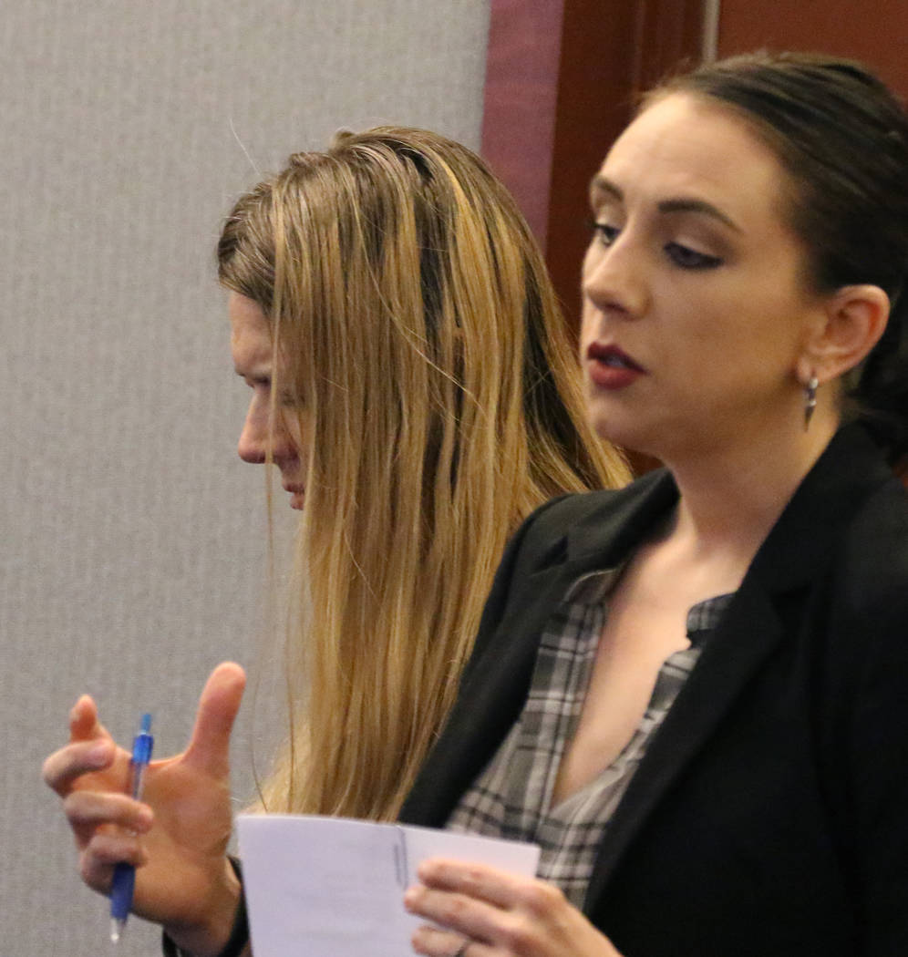 Linette Boedicker, left, accused of drowning her 2-year-old daughter in bathtub, appears in cou ...