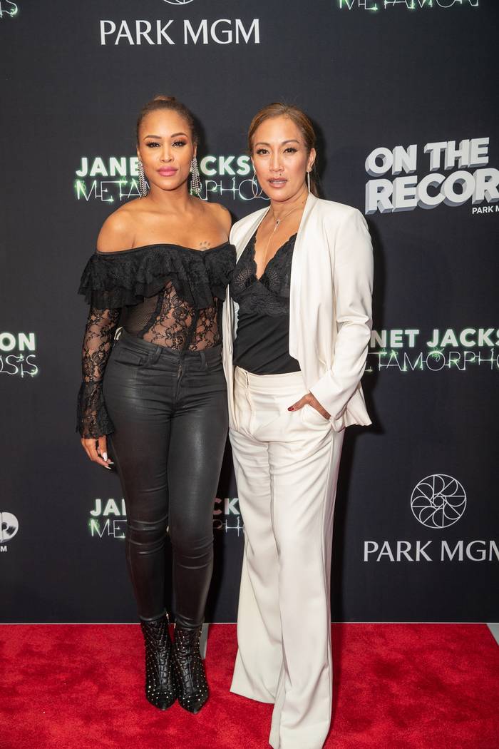 Eve and Carrie Ann Inaba attend the "Metamorphosis" afterparty at On The Record Speakeasy and C ...
