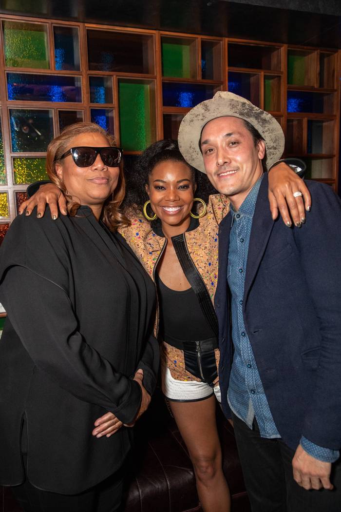 Queen Latifah, Gabriel Union and Mark Houston attend the "Metamorphosis" afterparty at On The R ...