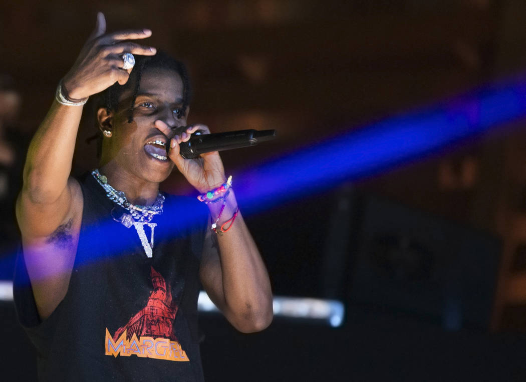 A$AP Rocky performs on the Cosmic Meadow stage during day two of Electric Daisy Carnival at Las ...