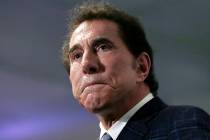 This March 15, 2016, file photo, shows casino mogul Steve Wynn at a news conference in Medford, ...