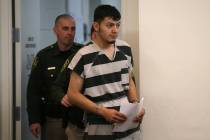 Wilber Martinez-Guzman appears in Carson City Justice Court, in Carson City on Thursday, Jan. 2 ...