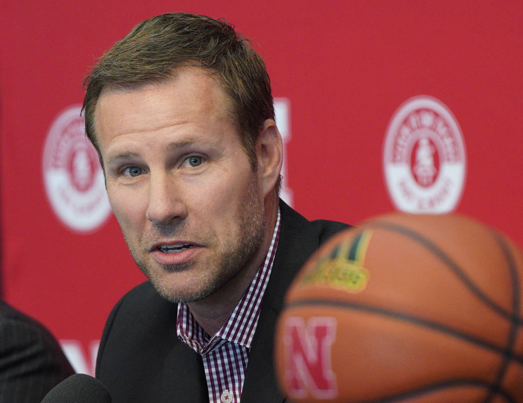 Fred Hoiberg is introduced as Nebraska's new NCAA college basketball head coach at a news confe ...