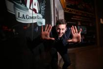 Comedia Kevan Moezzi, better known as K-von, is photographed at the L.A. Comedy Club inside the ...