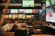 The sports book at The Linq Hotel in Las Vegas, Wednesday, May 22, 2019. (Erik Verduzco / Las V ...