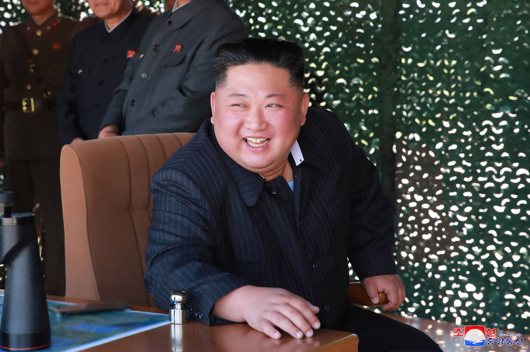FILE - This May 9, 2019, file photo provided on May 10, by the North Korean government shows No ...