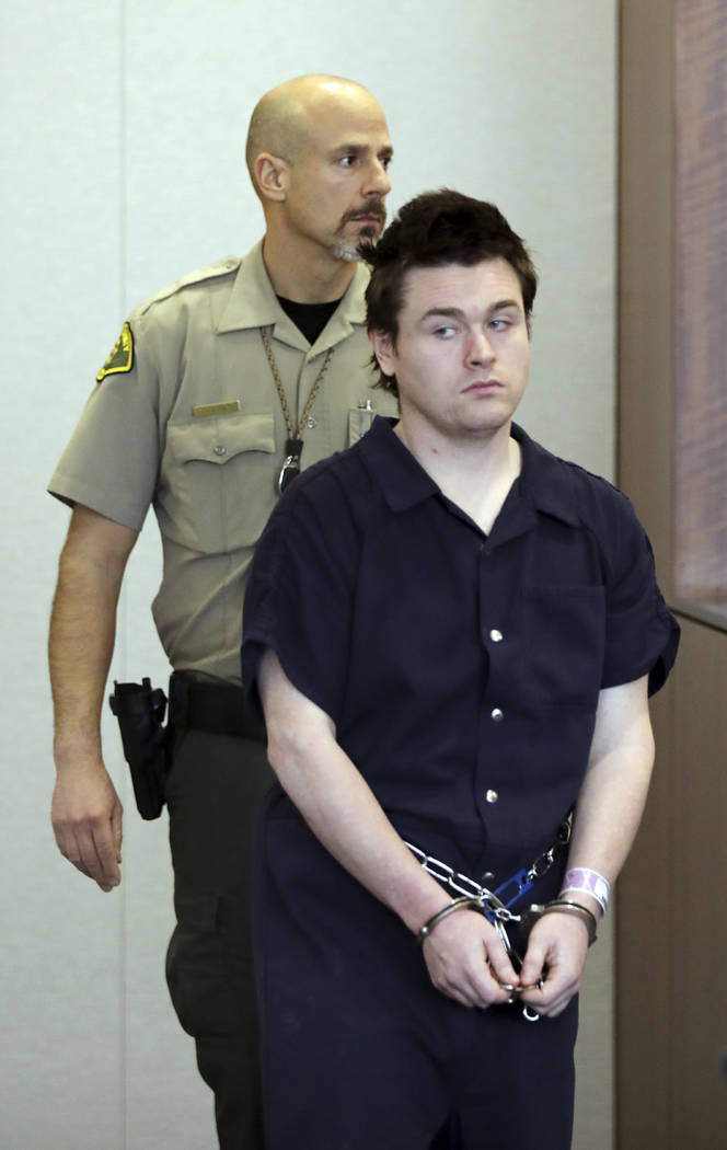 In this Feb. 28, 2019, photo, Christopher W. Cleary, 27, makes a court appearance in Provo, Uta ...
