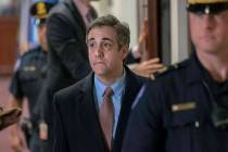 In a March 6, 2019, photo, Michael Cohen, President Donald Trump's former personal lawyer depar ...