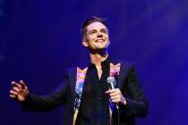 Brandon Flowers of The Killers performs during the grand opening of the T-Mobile Arena in Las V ...