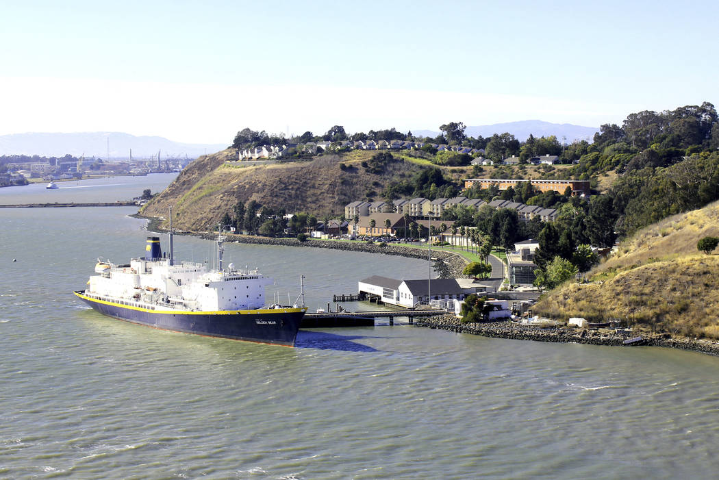 In this 2013 photo provided by the California State University Maritime Academy shows the Golde ...