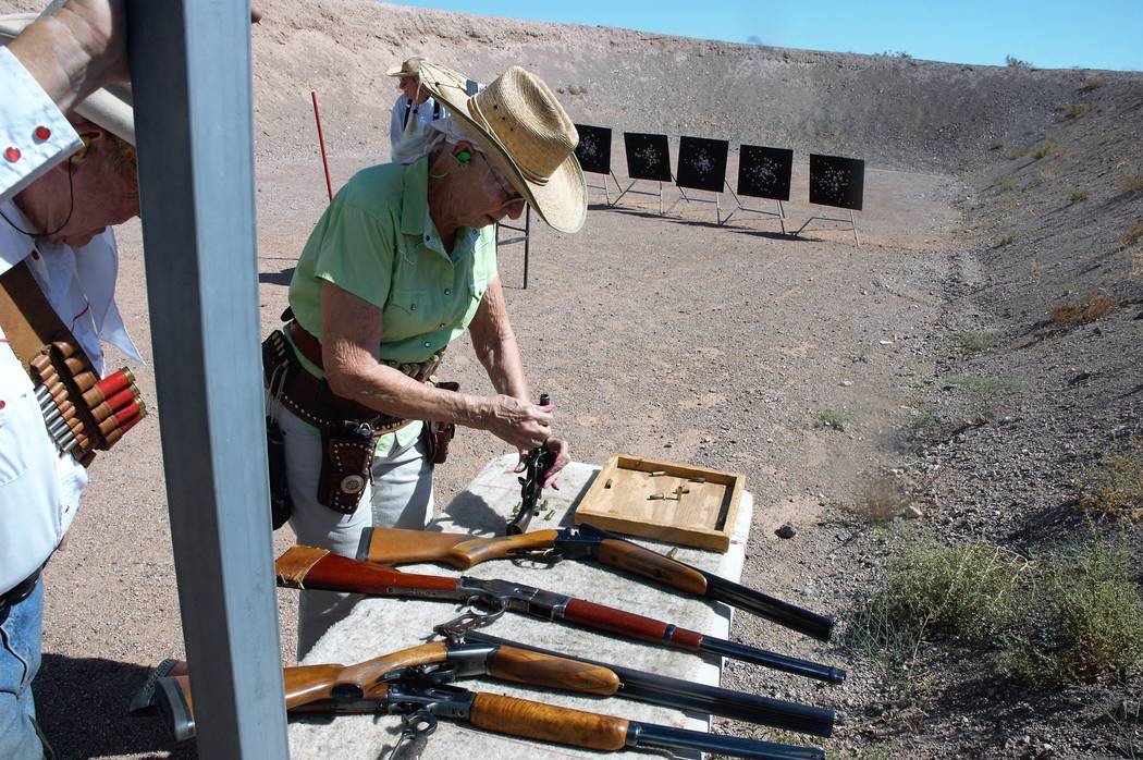 Safety is paramount on the Cowboy Action Shooting range. Competitors ensure that each shooter c ...