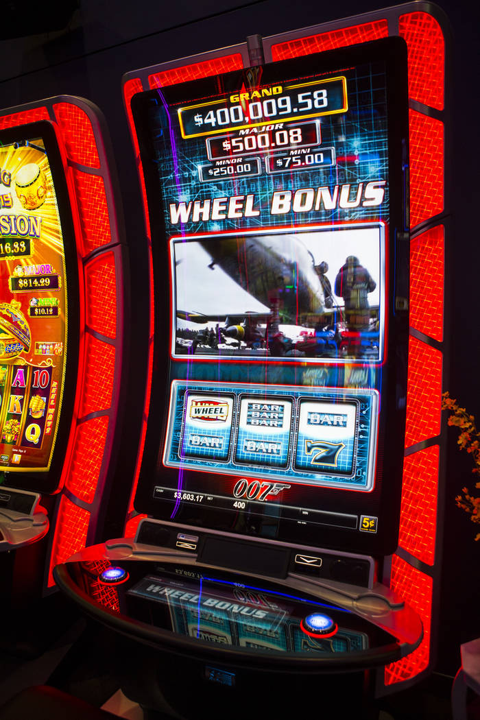 big screen slot machine electronic game