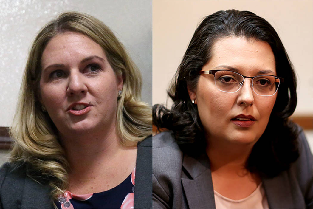 Melissa Clary, left, and Olivia Diaz (Las Vegas Review-Journal)