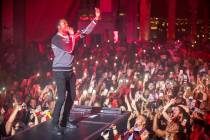 Rapper Meek Mill is shown performing in his residency debut at Drai's Nightclub at the Cromwell ...