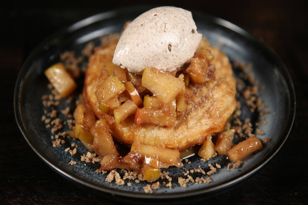 The fried apple pie at the Kitchen at Atomic in Las Vegas, Friday, May 24, 2019. (Erik Verduzco ...