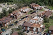 Tornado damage is seen May 23, 2019, in Jefferson City, Mo. Eight years to the day after a dev ...