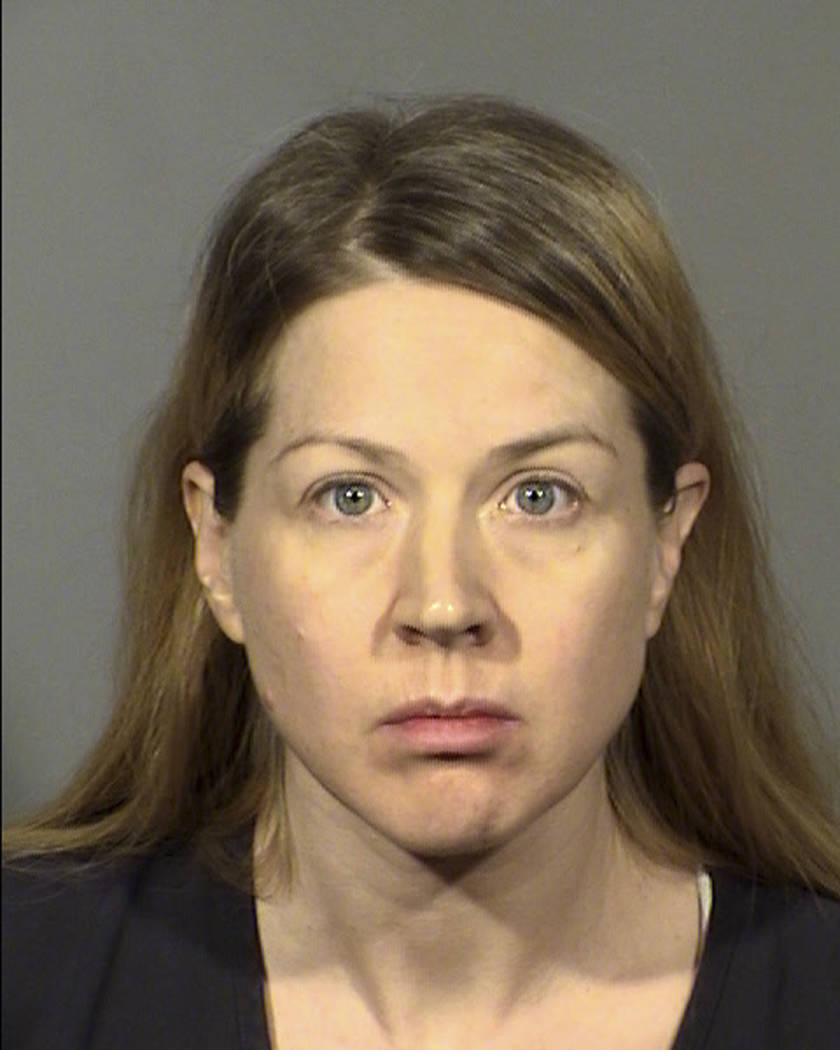 This undated Clark County Detention Center photo shows Linette Boedicker, of Las Vegas, followi ...