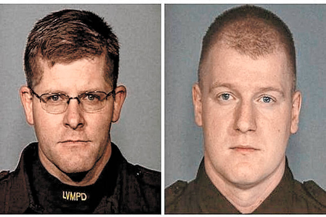 Las Vegas police officers Alyn Beck, left, and Igor Soldo were killed during an ambush at a Cic ...