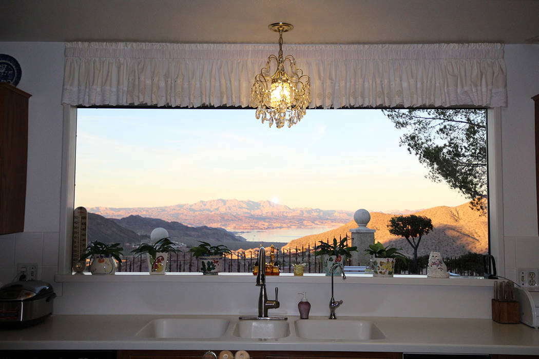Mt. Charleston Realty Lake mead can be seen from the kitchen.