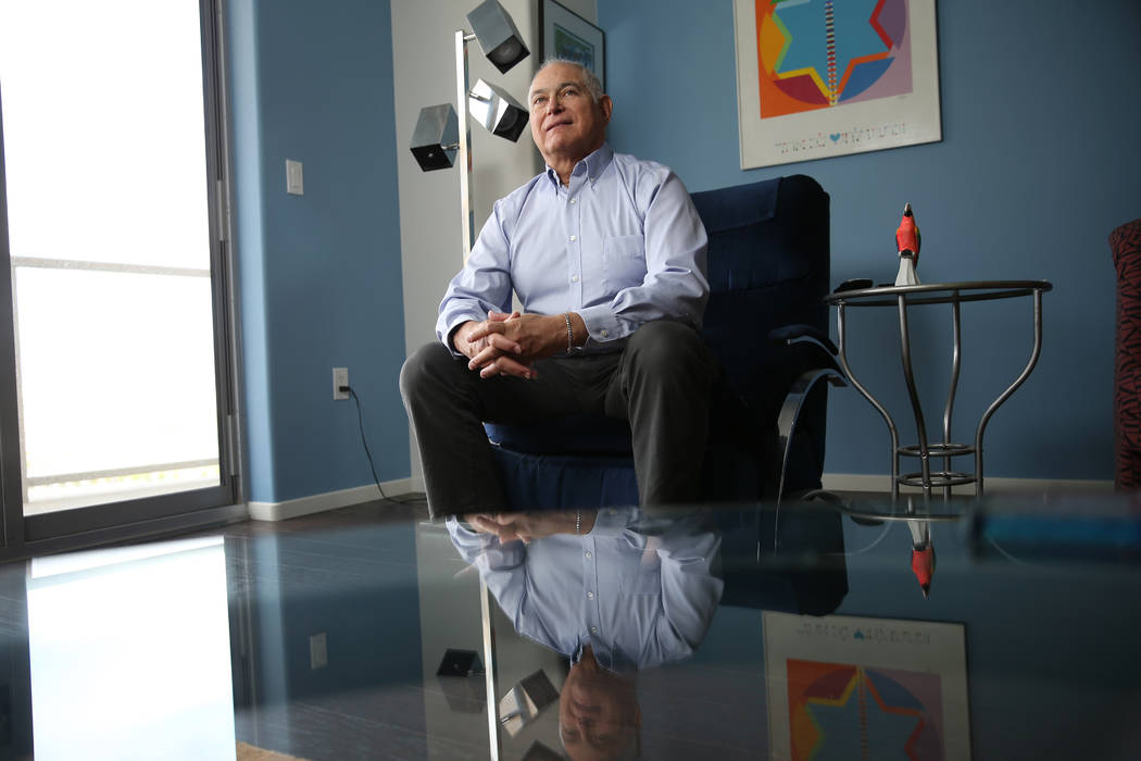 Seth Morrison at his home in Las Vegas, Monday, May 27, 2019. Morrison, who calls himself a com ...