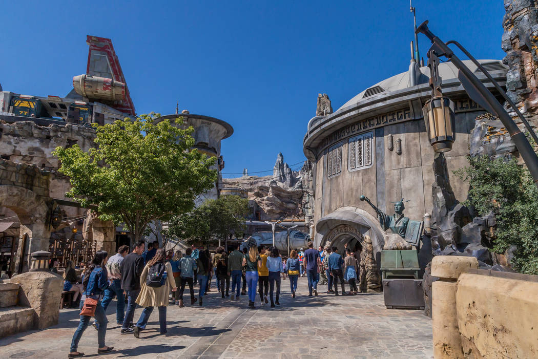 Star Wars: Galaxy's Edge at Disneyland Park in Anaheim, California, and at Disney's Hollywood S ...