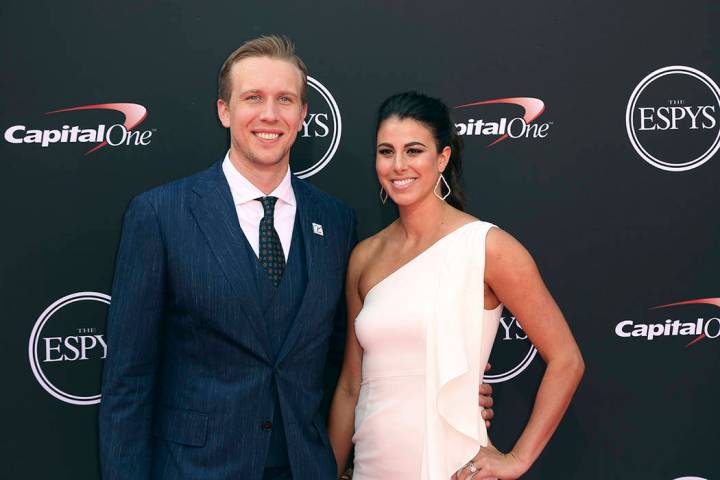 FILE - In this Wednesday, July 18, 2018 file photo, Philadelphia Eagles' Nick Foles, left, and ...