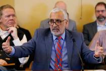 Salt Lake County District Attorney Sim Gill speaks Feb. 21,2019, to the members of the Senate J ...