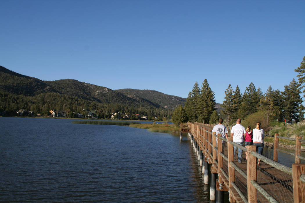 The Stanfield Preserve boardwalk makes for an easy stroll along the water. (Deborah Wall/Las Ve ...