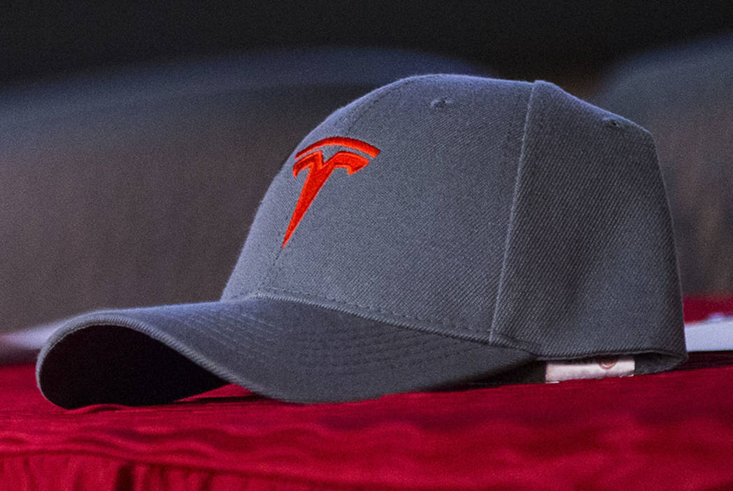 A Tesla ballcap (Las Vegas Review-Journal)