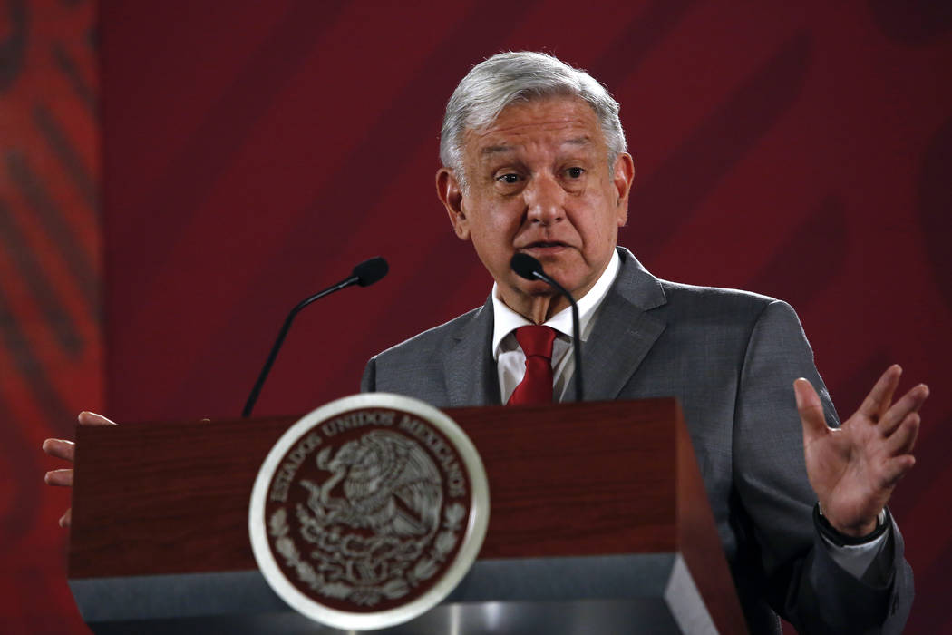 Mexico's President Andrés Manuel López Obrador says Mexico will not respond to U.S. P ...