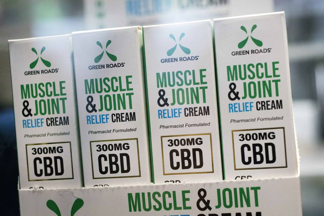 Muscle Joint & Relief Cream is displayed at the Cannabis World Congress & Business Expo ...