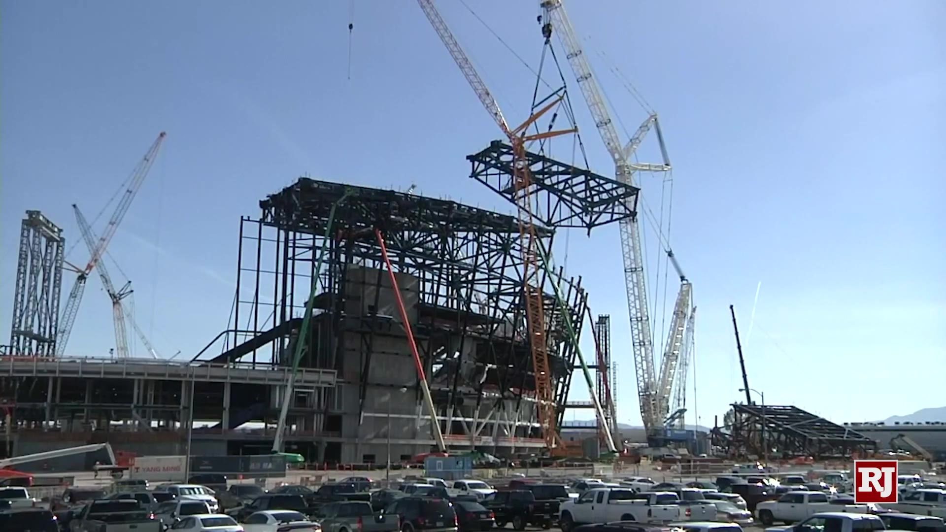 Stadium construction on track for start of Raiders' 2020 season…