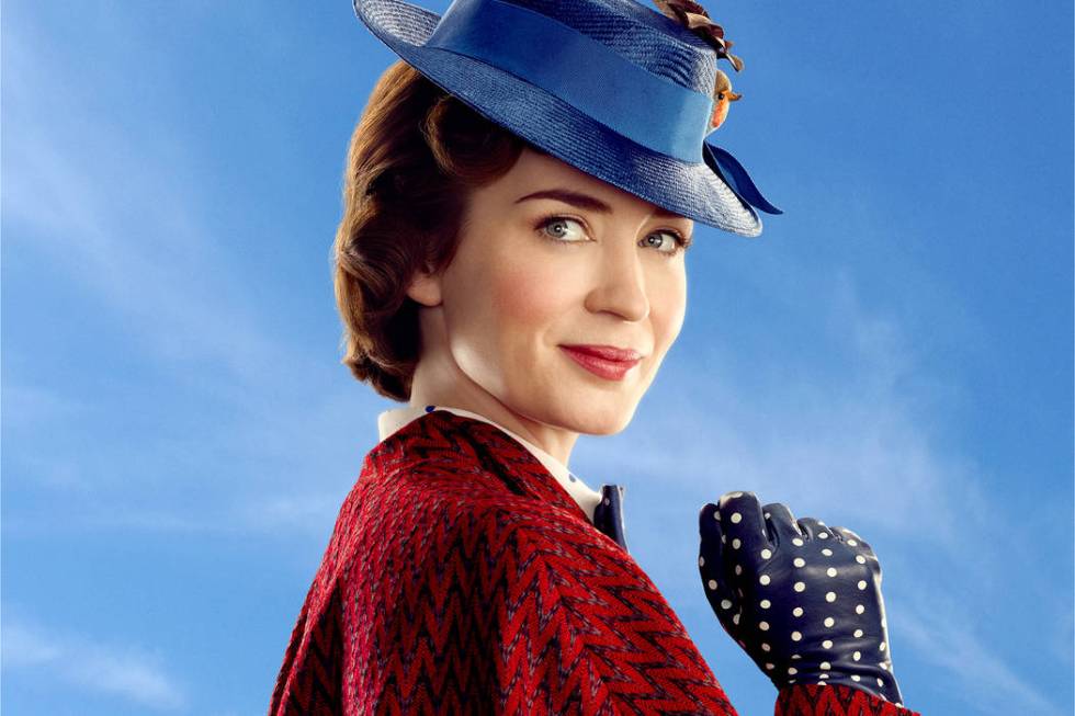 Mary Poppins (Emily Blunt) in Disney's original musical MARY POPPINS RETURNS, a sequel to the 1 ...