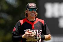 UNLV shortstop Bryson Stott, shown last month, ranked in the top 100 in 11 NCAA statistical cat ...