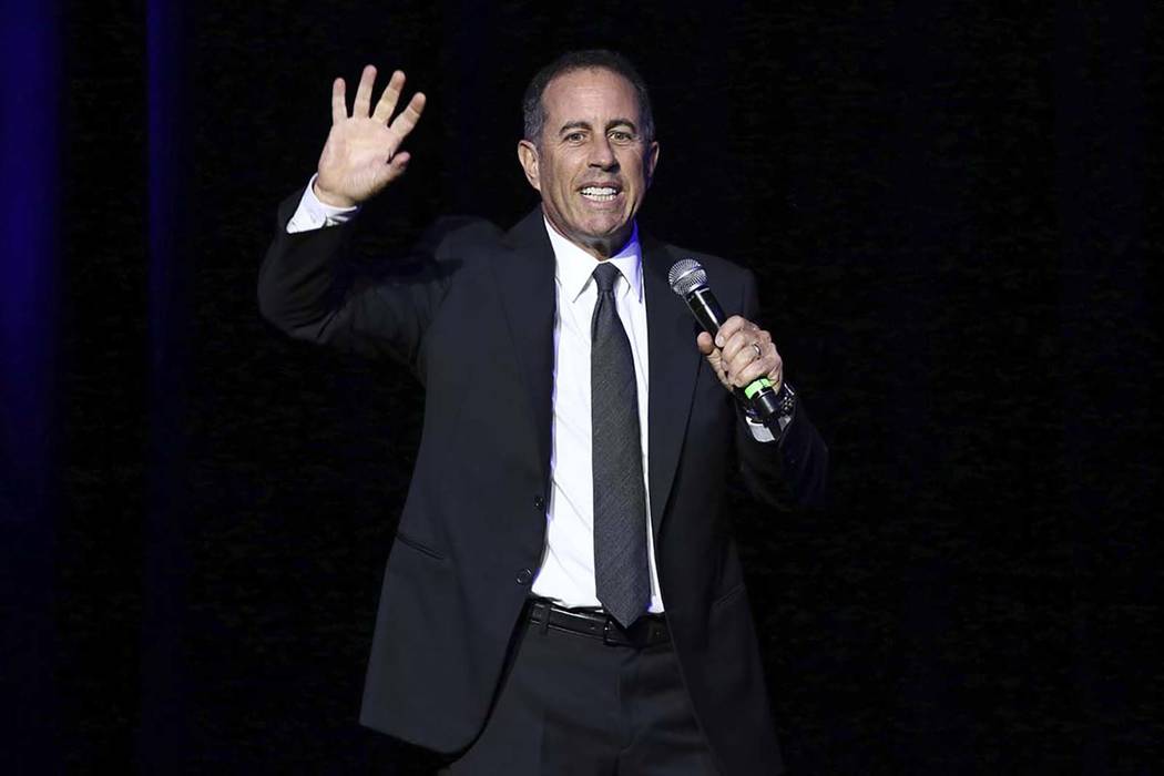 FILE - In this Nov. 1, 2016 file photo, Jerry Seinfeld performs at Stand Up For Heroes, at The ...
